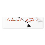 Island Girl - Hawaii bumper stickers