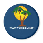 Island Logo Pixel Magnet