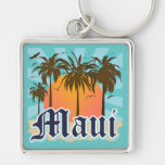 Island of Maui Hawaii Souvenir Keychains