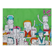 Island People Postcard