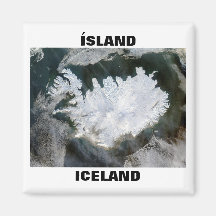 ÍSLAND REFRIGERATOR MAGNETS