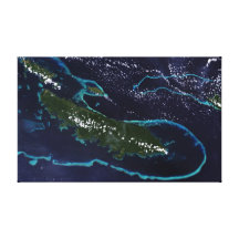 Island Rim of Turquoise Canvas Print
