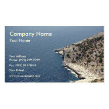 Island shore business card templates
