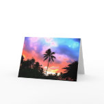 Island Sunset Greeting Card