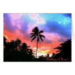 Island Sunset Card