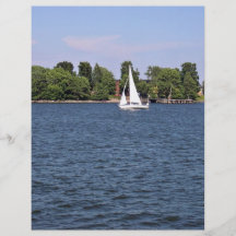 Island with Yacht Flyer