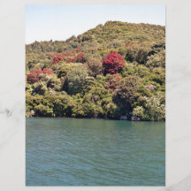 Island with Yacht Flyer Design