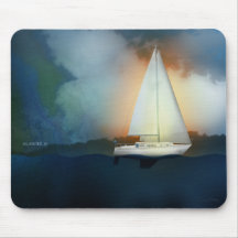 Islander 30 Sailboat Mouse Pad