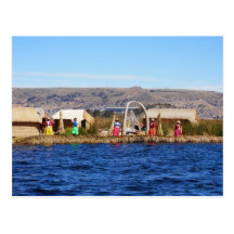 Islanders of Uros Postcards