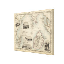 Islands In The Indian Ocean Stretched Canvas Prints