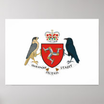 Isle of Man Coat of Arms Print