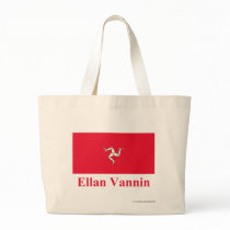 Isle of Man Flag with Name in Manx Bag