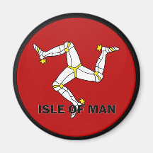 Isle Of Man Roundel quality Flag Refrigerator Magnet