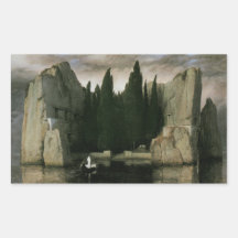 Isle of the Dead, third version by Arnold Bocklin Stickers
