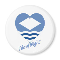 Isle of Wight Flag Heart with Name