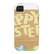 Isolated Happy Easter Bunny Case-Mate iPhone 4 Cases