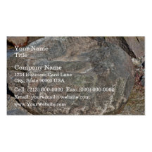 Isolated Rock on mountain Business Card Template