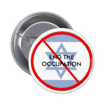 isr, END THE OCCUPATION Pinback Button