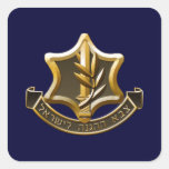 Israel Defense Forces Calcomanías Cuadradas Personalizadas