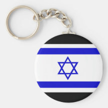 Israel Flag Keychain