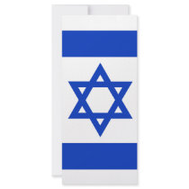 Israel Flag Custom Rack Cards