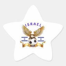 Israel Football Designs Star Stickers
