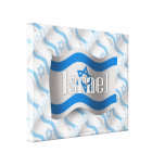 Israel Waving Flag Canvas Prints