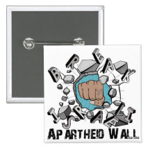 Israeli Security Wall Pinback Buttons