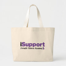 iSupport Domestic Violence Awareness Canvas Bags