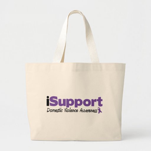 iSupport Domestic Violence Awareness Canvas Bags