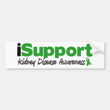 iSupport Kidney Disease Bumper Stickers