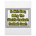 It Aint' Easy...World's Greatest Football Coach letterhead