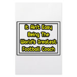 It Aint' Easy...World's Greatest Football Coach Custom Stationery