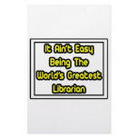 It Aint' Easy...World's Greatest Librarian stationery
