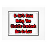 It Aint' Easy...World's Greatest Son-In-Law Personalized Invitations