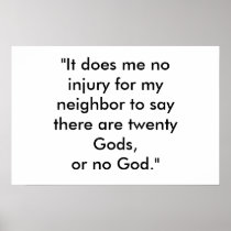 "It does me no injury Print