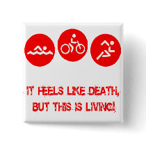 It feels like death - Triathlon Pins