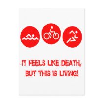 It feels like death - Triathlon Postcard