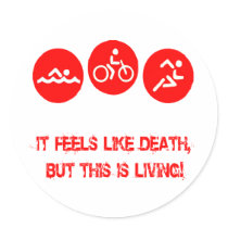 It feels like death - Triathlon Sticker