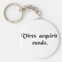 It gains strength as it goes. keychains
