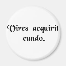 It gains strength as it goes. magnet