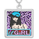 ♔It Girl Leopard Patterns Silver Necklace♔