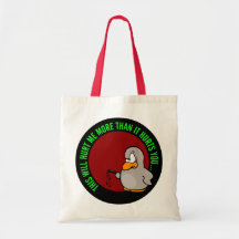 It hurts me to put you on performance improvement canvas bag