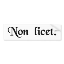 It is not allowed. bumper sticker