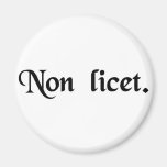 It is not allowed. refrigerator magnet