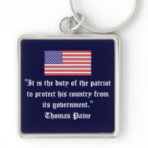 "It is the duty of the patriot... Keychain