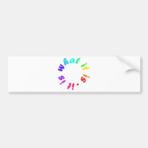 It is what it is Colourful Products! bumper stickers