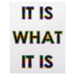 It Is What It Is! Cool humor produtcts! Letterhead Template