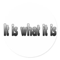 It Is What It Is