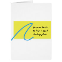 It never hurts greeting card